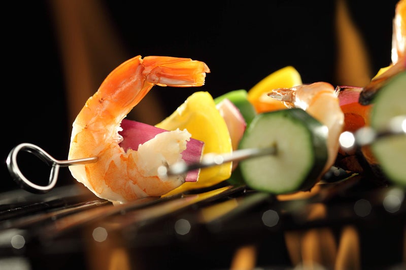 Grillers Choice أسياخ كباب اختيار الشواية، مجموعة من 14، أسياخ شish كباب بطول 15 بوصة للشواء. مصنوعة من الفولاذ المقاوم للصدأ من النوع 410، أعلى درجة من الفولاذ المقاوم للصدأ. أسياخ معدنية قوية. - Image 3